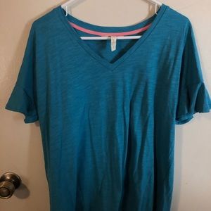 Matilda Jane Ruffle Sleeve V Neck